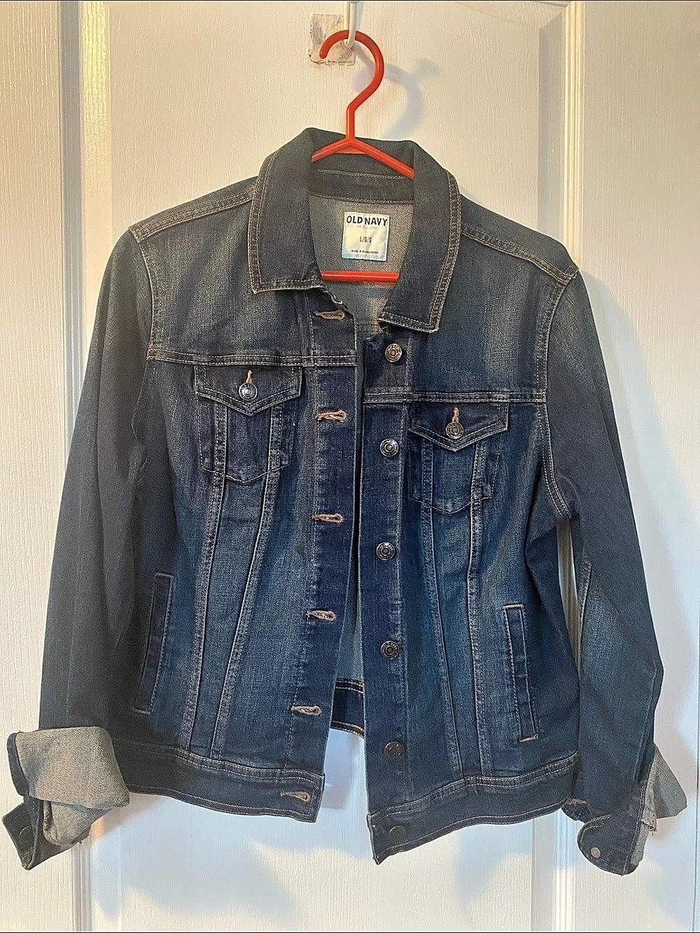 Old Navy Classic Jean Jacket in Blue Size Large